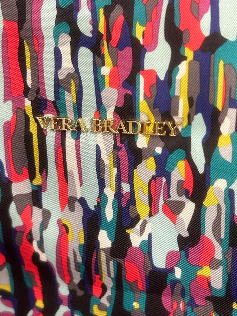 Vera Bradley large Ella splash paint tote bag - Picture 3 of 9